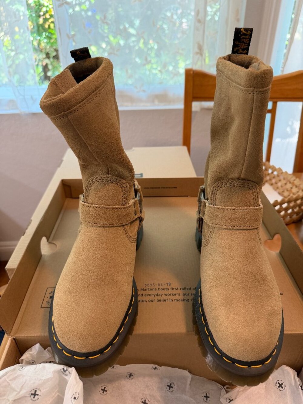 Dr. Martens Air Waik, Women's Anistone HI Suede Boots, Never Worn, Original Box